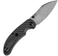 Kansept Knives Nesstreet Button Lock Damascus K1039F6