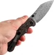 Kansept Knives Nesstreet Button Lock Damascus K1039F7