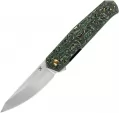 Kansept Knives Integra Framelock Grn/Yel CF - K1042B3