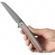 Kansept Knives Arcus Framelock Damascus K1046D1
