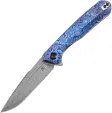 Kansept Knives Qilin Linerlock Dama Timascus - K1047A4