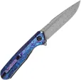 Kansept Knives Qilin Linerlock Dama Timascus K1047A4