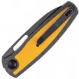 Kansept Knives Mato Linerlock CF-Yellow K1050A3