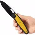 Kansept Knives Mato Linerlock CF-Yellow K1050A3