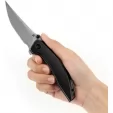 Kansept Knives Baku Linerlock Black Damascus K1056A5