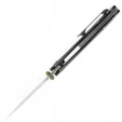 Kansept Knives Baku Linerlock Blk-Grn CF K1056A7