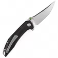 Kansept Knives Baku Linerlock Blk-Grn CF K1056A7