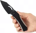 Kansept Knives Loki Framelock Black-Satin K1058A1