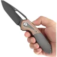 Kansept Knives Thoth Bolster Lock Brown Mic K1075T2