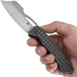 Kansept Knives Cybin Framelock Damascus K1080A2