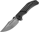 Kansept Knives Orion Framelock BW Damascus - K1089A3