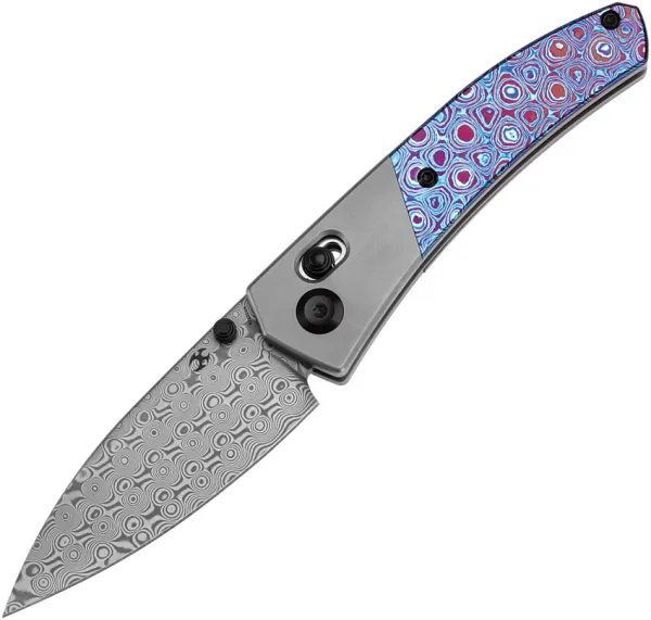 Kansept Knives Dako Knife Ti-Timascus Damascu K1101V4