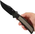 Kansept Knives Bison Framelock Gray-Blk K1108B1