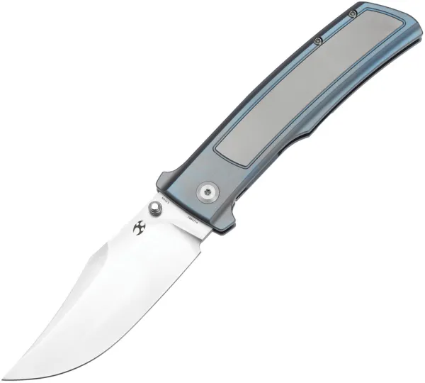 Kansept Knives Bison Framelock Gray-Blue K1108B2