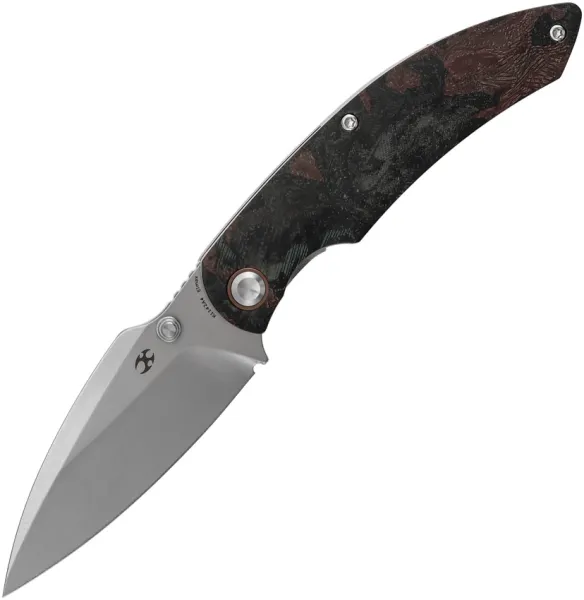 Kansept Knives Falk Linerlock Green Burl K1142A4