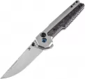Kansept Knives EDC Tac Button Lock Damascus - K2009A3