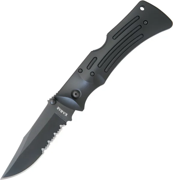 Ka-Bar MULE Lockback Partially Serr knives KA3051