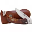 Karesuando Kniven Singi Button Lock Brown KAR3617A
