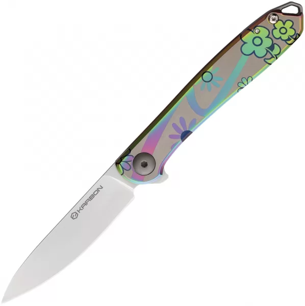 KARBON Tidbit Framelock Floral KARB108