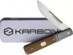 KARBON Flatline Framelock Tan G10 KARB113