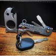 KeyBar KeyBar G10 Monogram Red KBR273