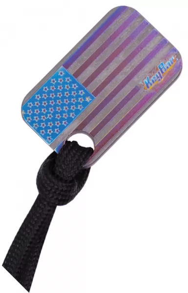 KeyBar American Flag Titanium Tag KBR524