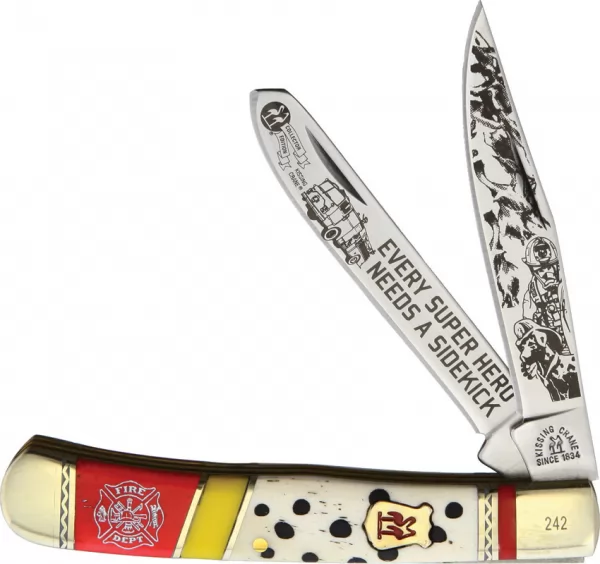 Kissing Crane Fire Dog Trapper knives KC5820