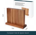 KitchenDAO Magnetic Knife Block Wood KD0438