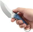 Kansept Knives Niko Fixed Blade Blue Ti KG004A4