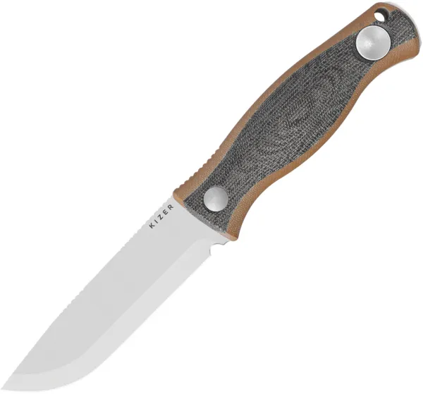 Kizer Cutlery Polaris Fixed Blade Blk-brn KI1100A1