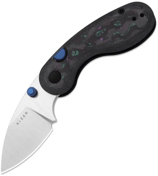 Kizer Cutlery Microbe Button Linerlock CF KI2742A4
