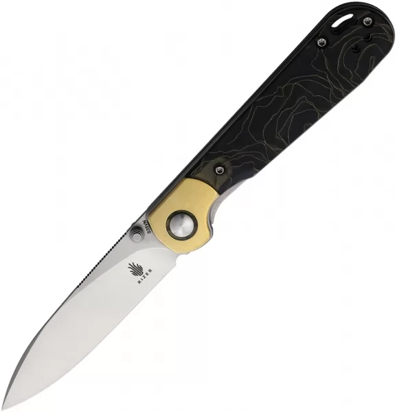 Kizer Cutlery PPY Linerlock Brass Raffir KI3587A1