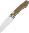 Kizer Cutlery Wharning Button Linerlock Brn - KI3738A1