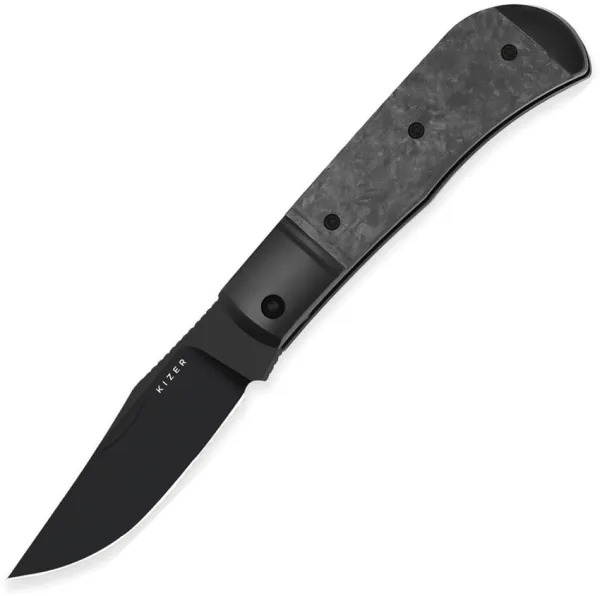 Kizer Cutlery Trestle Slip Joint Black CF KI3761A1