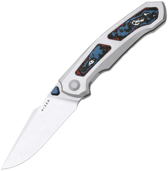 Kizer Cutlery Feweed XL Framelock Fat CF KI4694A2