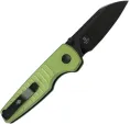 Kizer Cutlery Parakeet Button Lock GrnAL KIV2706A5