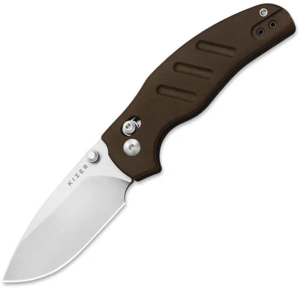 Kizer Cutlery C01C 2.9 Clutch Lock Brown KIV348829CDA1