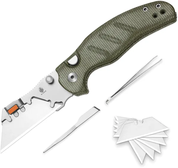 Kizer Cutlery C01C Uti 2 Button Lock Green KIV348829JNA1