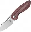 Kizer Cutlery October Linerlock Red Micarta - KIV3569A2