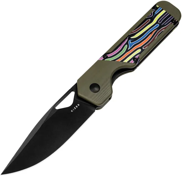 Kizer Cutlery Mini Militaw Framelock Green KIV3634A3