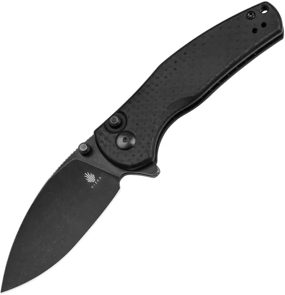 Kizer Cutlery Mini Grouper Button Lock Blk KIV3669A2