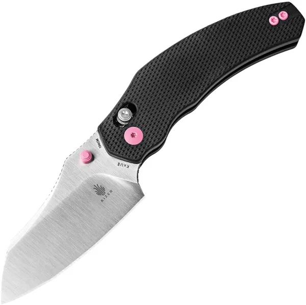Kizer Cutlery Bulldog Clutch Lock Blk-Pnk KIV3672C1