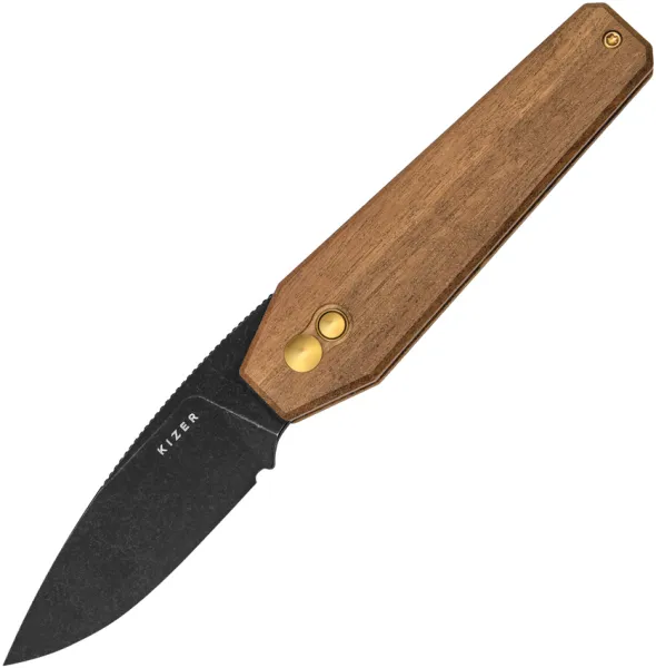 Kizer Cutlery Tomb Button Lock Wood KIV3692A4