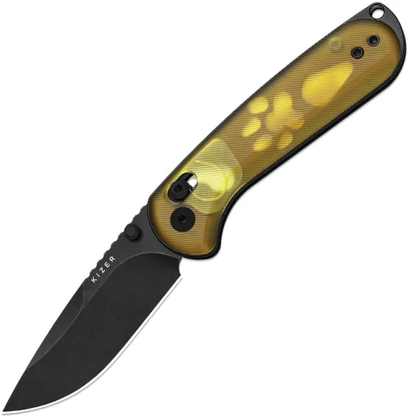 Kizer Cutlery Buddy II Clutch Lock Amber PEI KIV3790A1