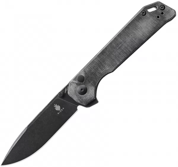 Kizer Cutlery Begleiter XL Button Lock Black KIV5458C1