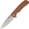 Klaken Knives StoneFang Button Lock Brn - KKNJ285BR