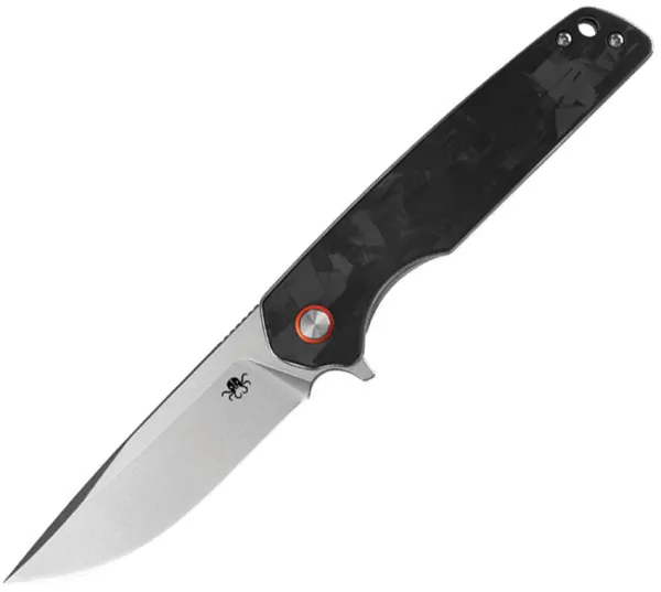 Klaken Knives Warpath Linerlock Black CF KKNJ354BK Klaken Knives Warpath Linerlock Black CF KKNJ354BK