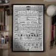 Knafs Co. White Knife Poster KNF00001