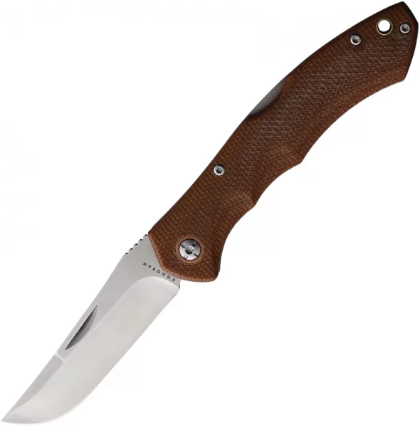 Komoran Lockback Brown Micarta KO039