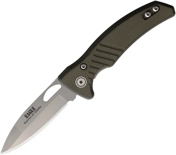 Knives Of Alaska Eagle Linerlock Black-OD KOA00791FG